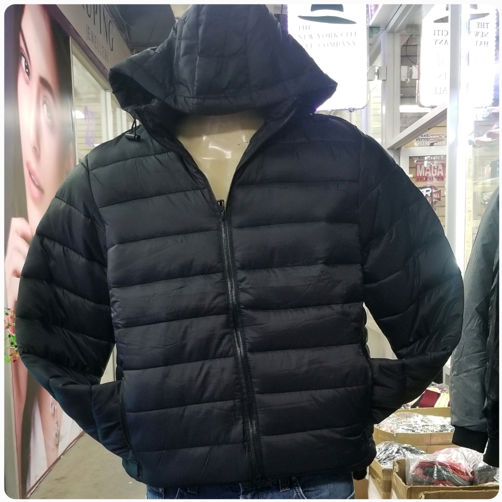 Men Standard Zip-up Puffer Jacket